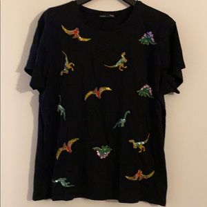Sequin dinosaur tee!
